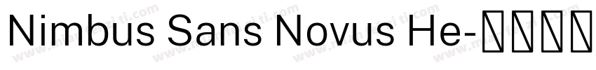 Nimbus Sans Novus He字体转换